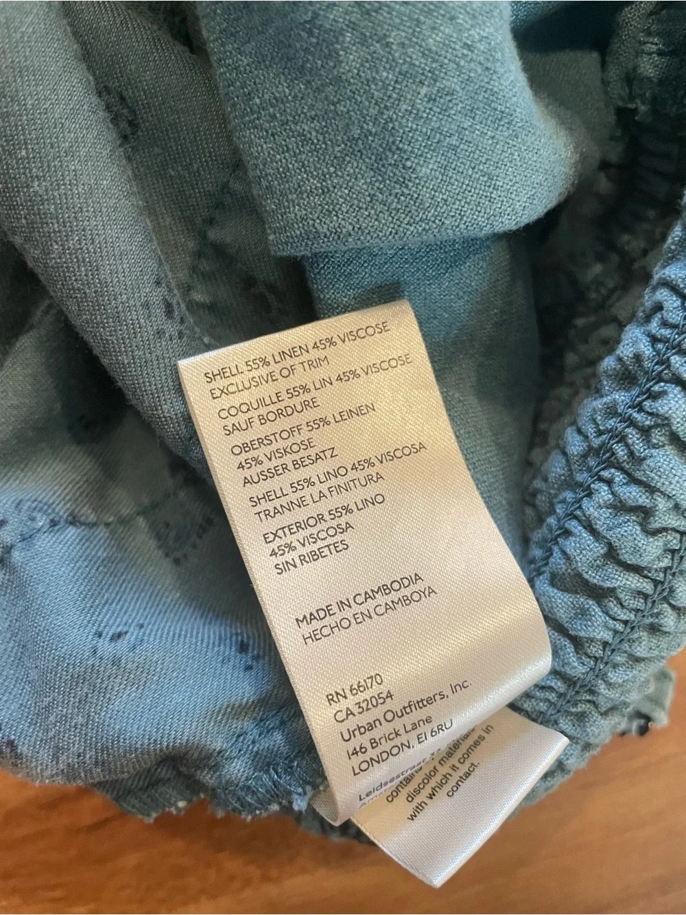 Pilcro Anthropologie Smocked Linen Romper